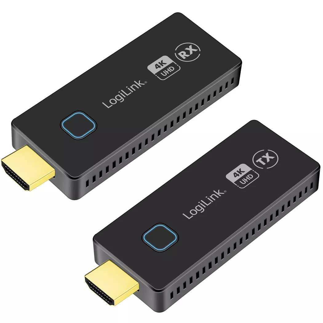 LogiLink HDW0102 extension audio/video Émetteur et récepteur AV Noir