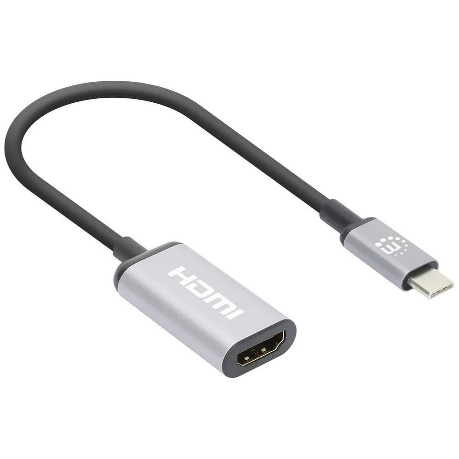 4K@60Hz USB-C auf HDMI-Adapter USB 3.2 Typ C-Stecker auf HDMI-Buchse aktiver Aluminium
