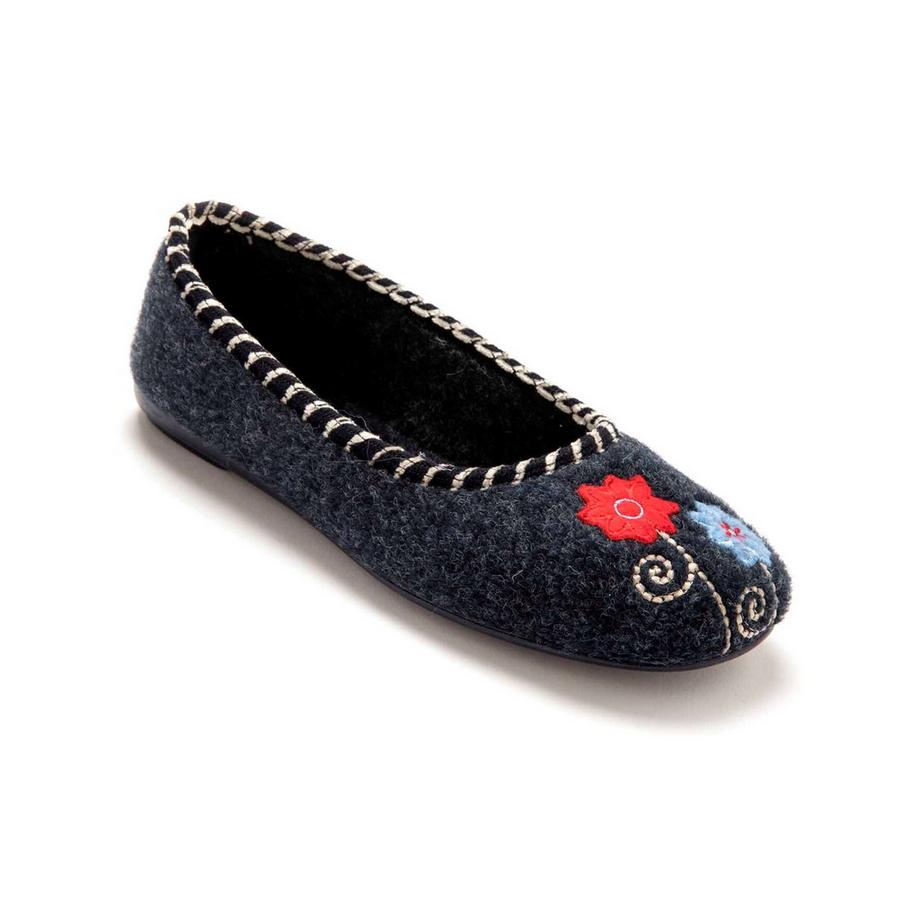 Pédiconfort  bestickte ballerinas für en 
