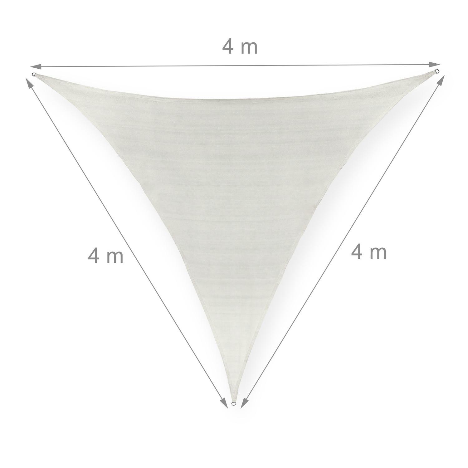 B2X Voile d'ombrage polyéthylène triangulaire blanc  