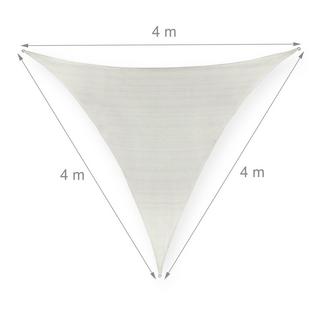 B2X Voile d'ombrage polyéthylène triangulaire blanc  