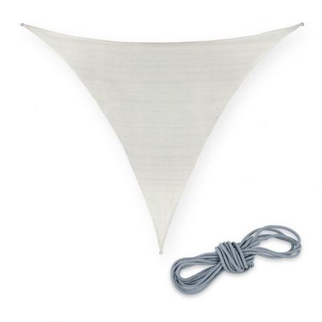 B2X Voile d'ombrage polyéthylène triangulaire blanc  