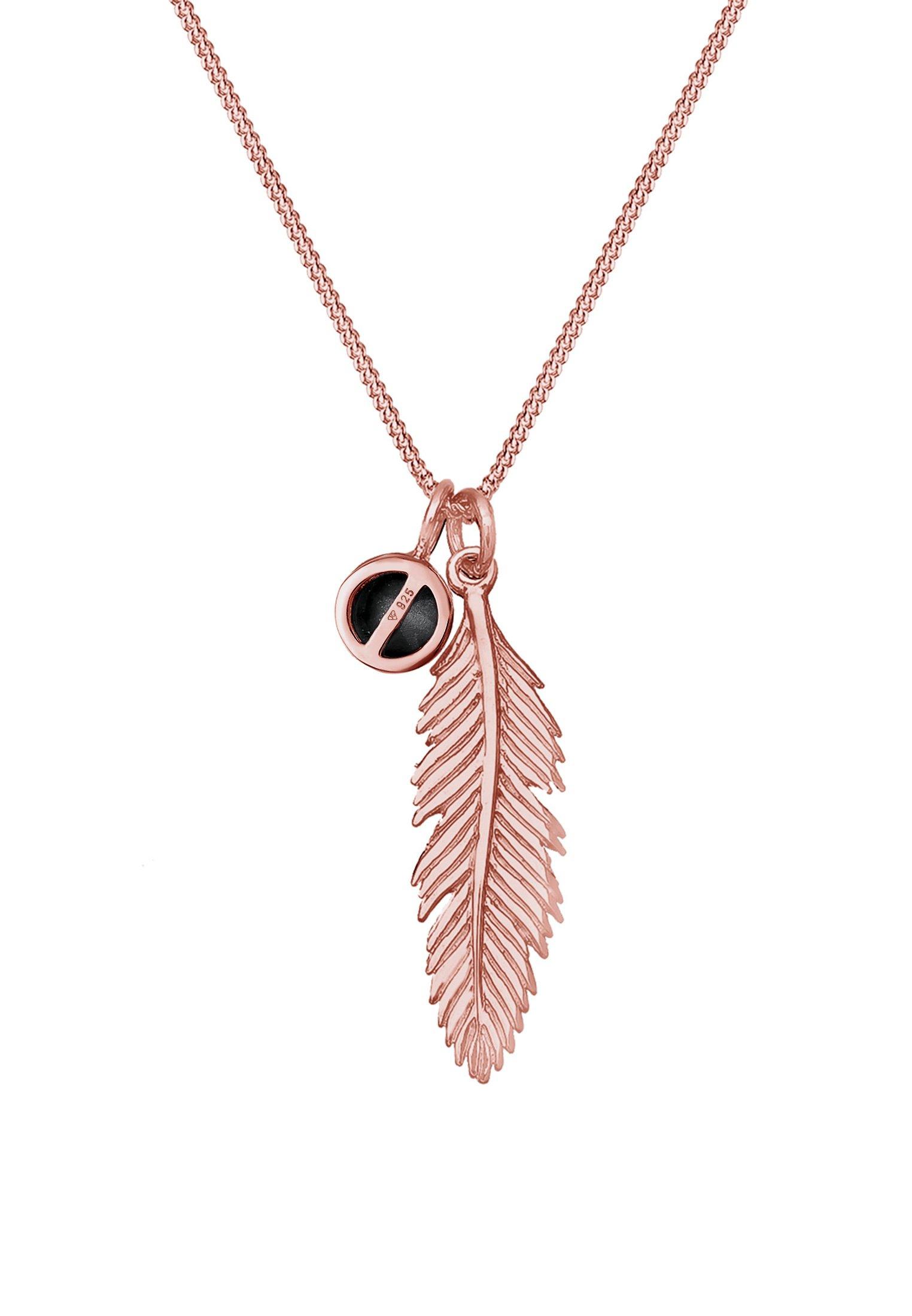 Elli  Halskette Feder Anhänger Kristall 