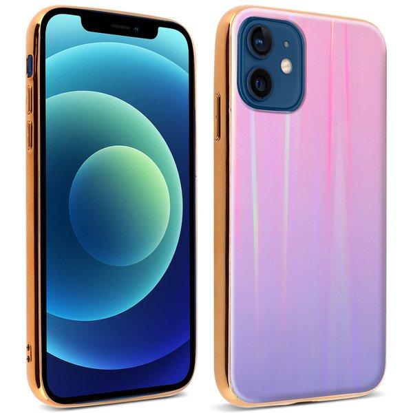 Image of Holografische Hülle iPhone 12 Mini Rosa