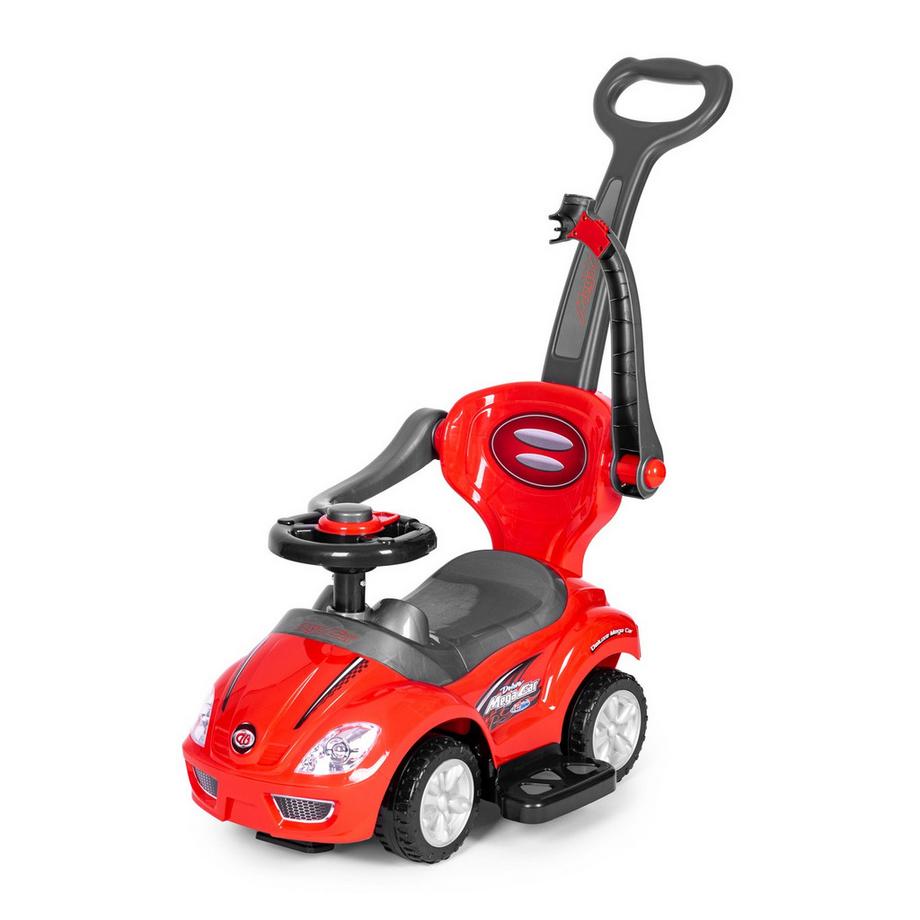 Pricenet  Cavalcabile, deambulatore, spingitore 3in1 deluxe rosso 