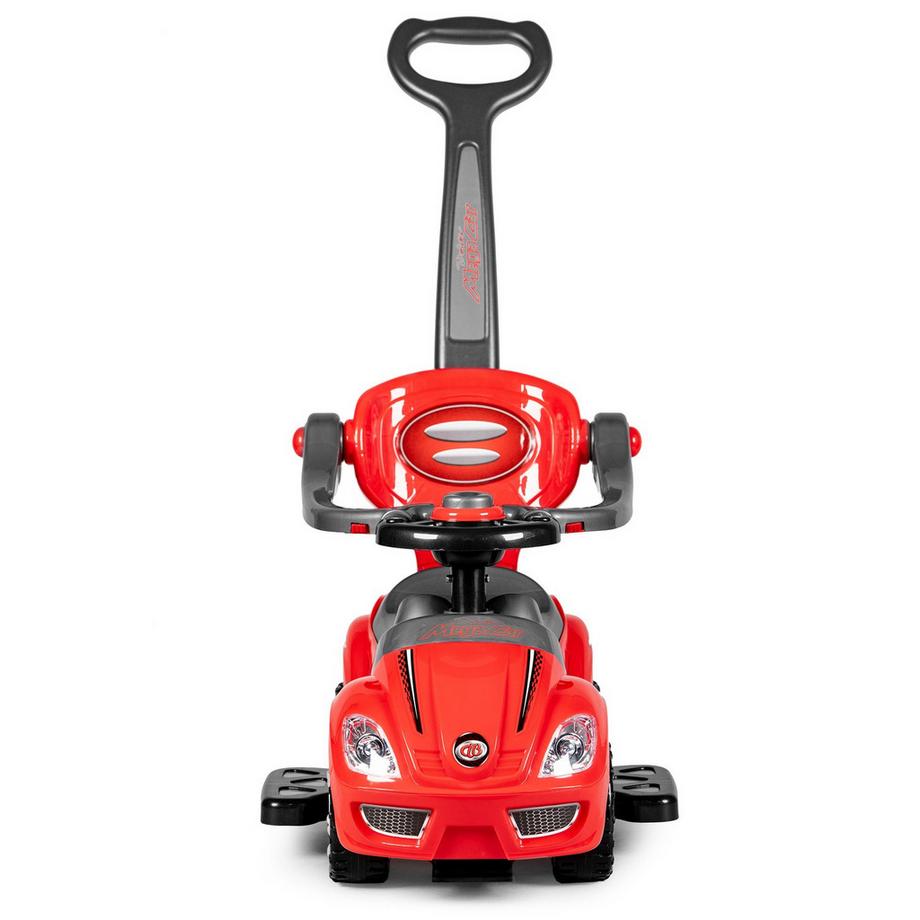 Pricenet  Cavalcabile, deambulatore, spingitore 3in1 deluxe rosso 