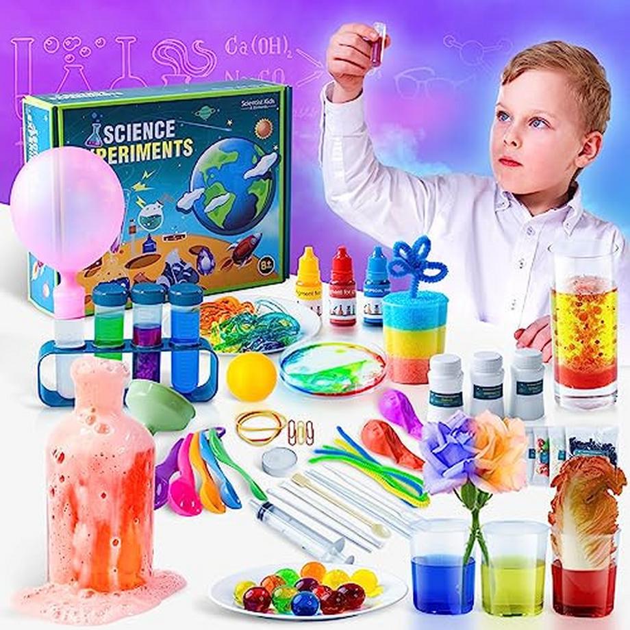 50 wissenschaftliche Experimente Kit, pädagogische Wissenschaft Spielzeug, Chemie-Set, Kristallwachstum, Vulkanausbruch