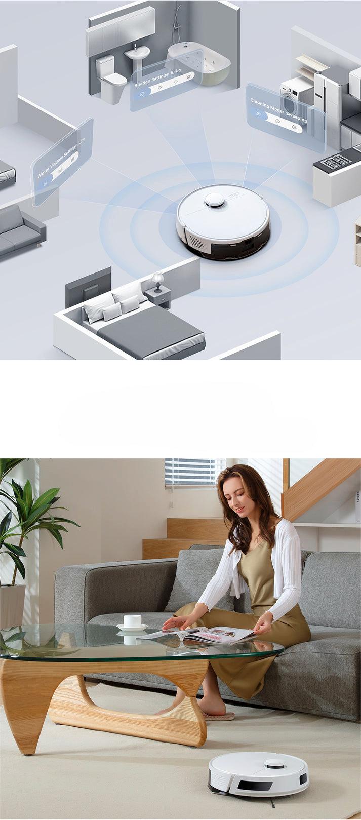 Blue Chilli Selbstreinigender Roboterstaubsauger mit Selbstentleerung und Lasernavigation  