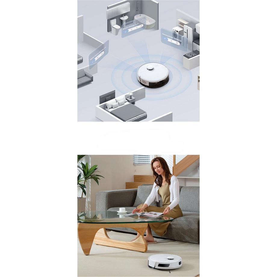 Blue Chilli Aspirateur robot autonettoyant avec vidage automatique et navigation laser  