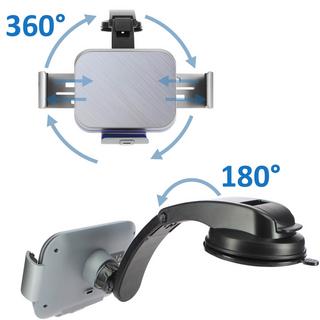 Avizar  Support Voiture QI 15W Smartphone Fold 