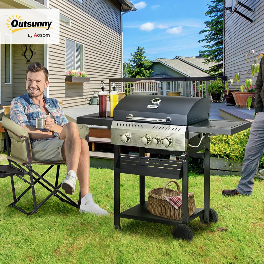 Outsunny  Barbecue à gaz 