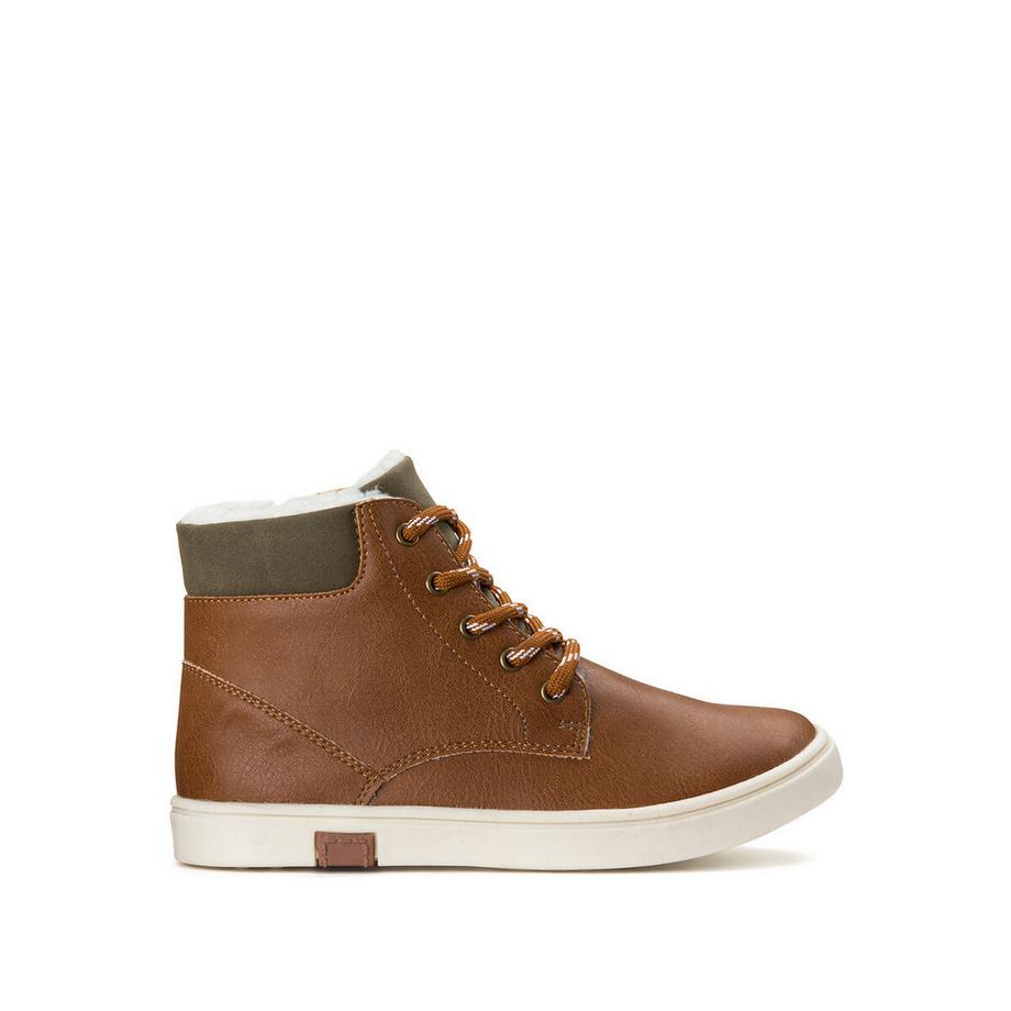 La Redoute Collections Bottines fourrées zippées et à lacets  