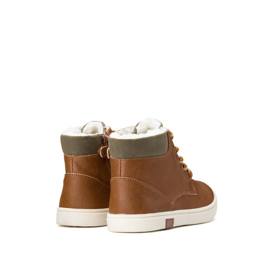 La Redoute Collections Bottines fourrées zippées et à lacets  