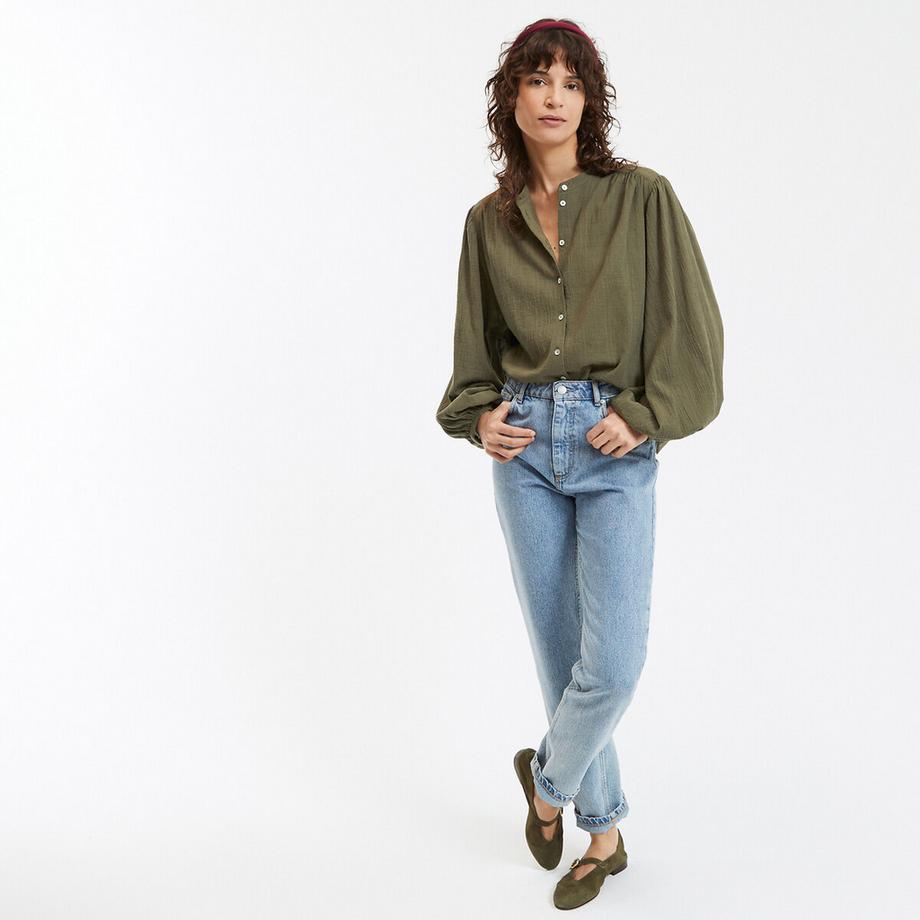 La Redoute Collections Camicetta Oversize Collo alla Coreana  