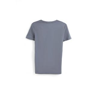 Bellemere New York  T-shirt in cotone con grande scollo a V 160G 