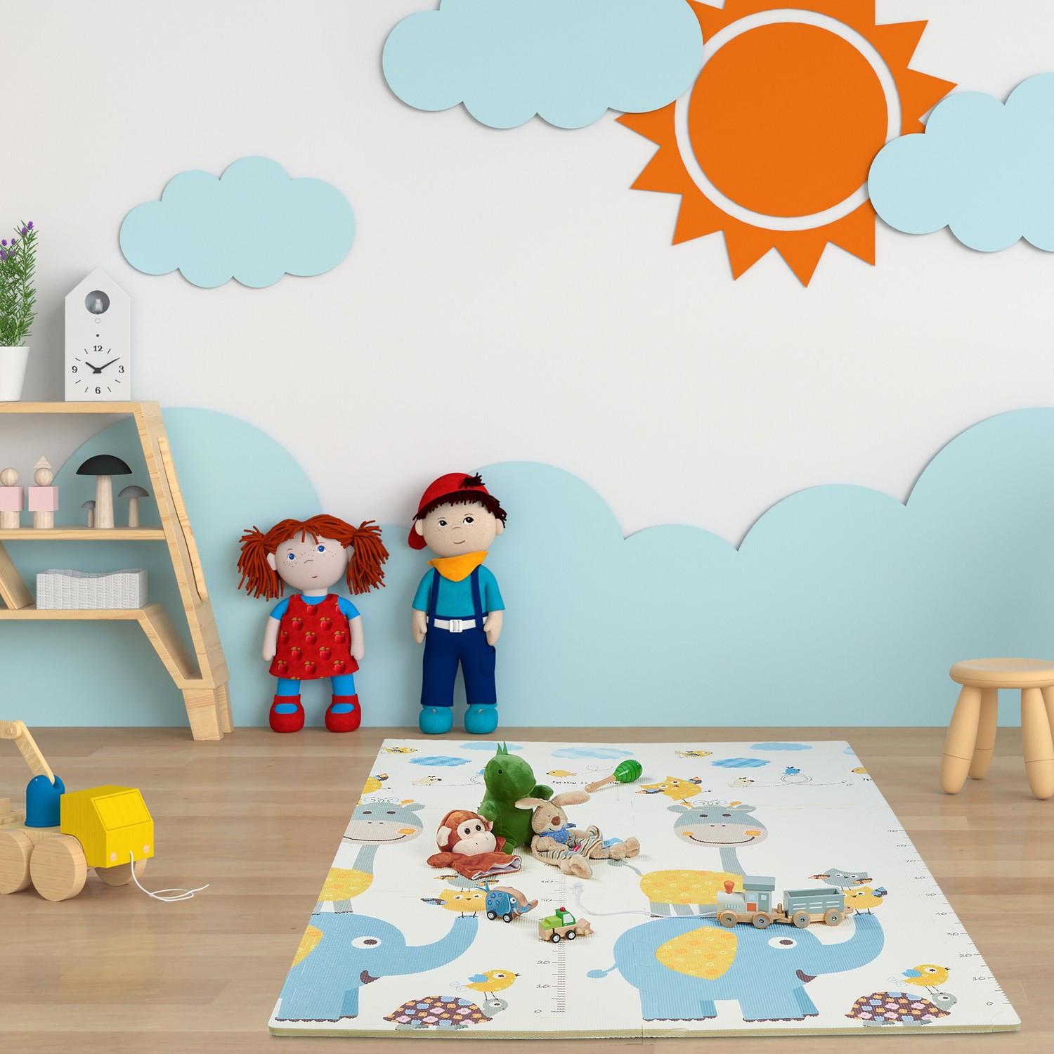 Northix Puzzlematten-Duo: Eule / Elefant  