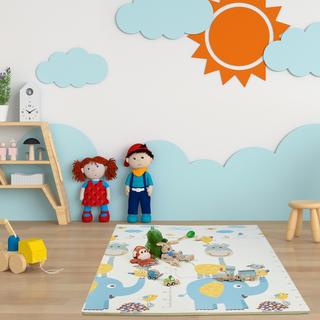 Northix Puzzlematten-Duo: Eule / Elefant  