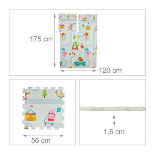 Northix Puzzlematten-Duo: Eule / Elefant  