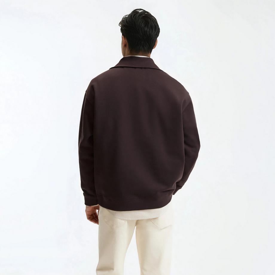 La Redoute Collections Sweatshirt mit Troyerkragen und Reissverschluss  