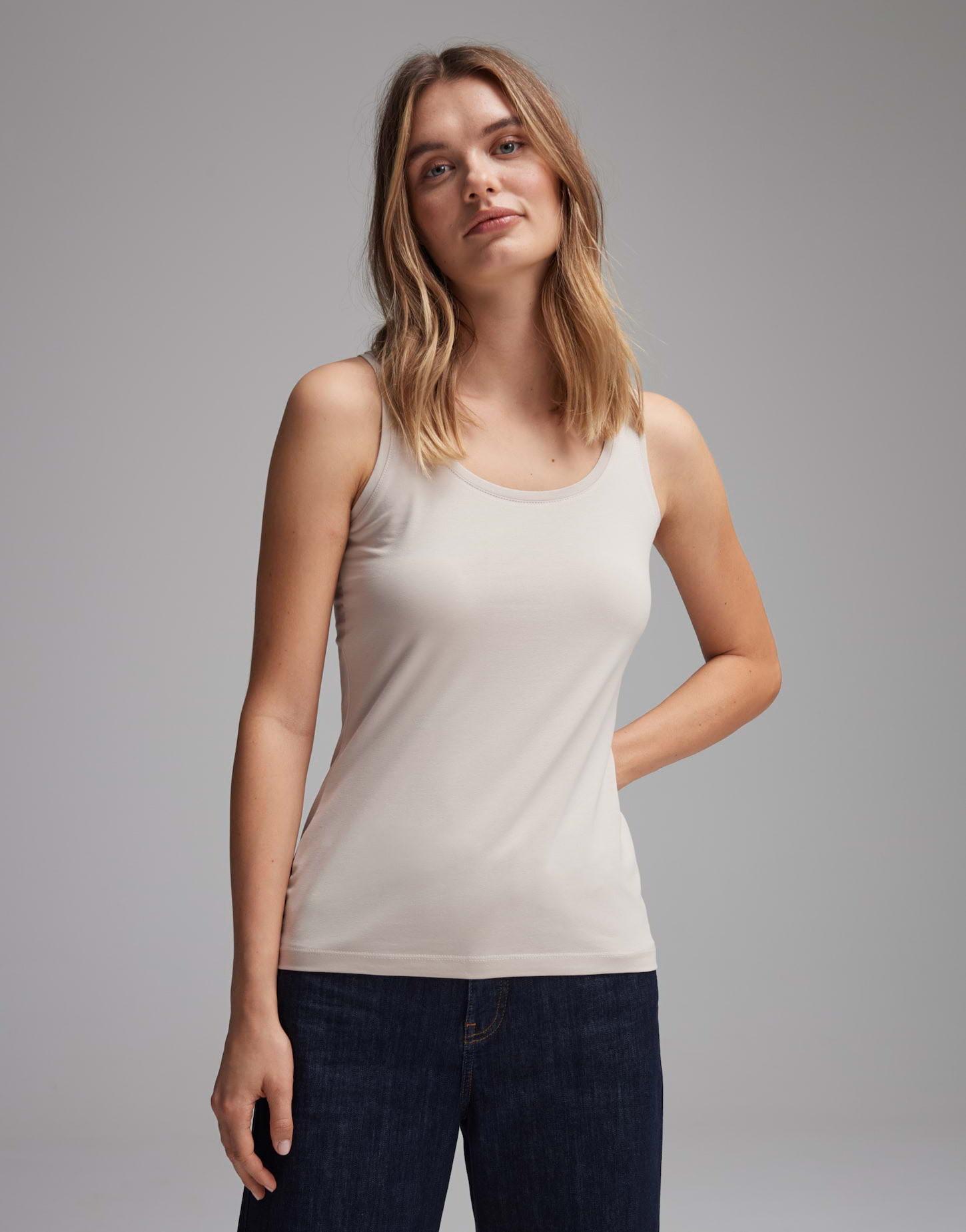 Image of Top Imilia Tailliert Damen Beige 44