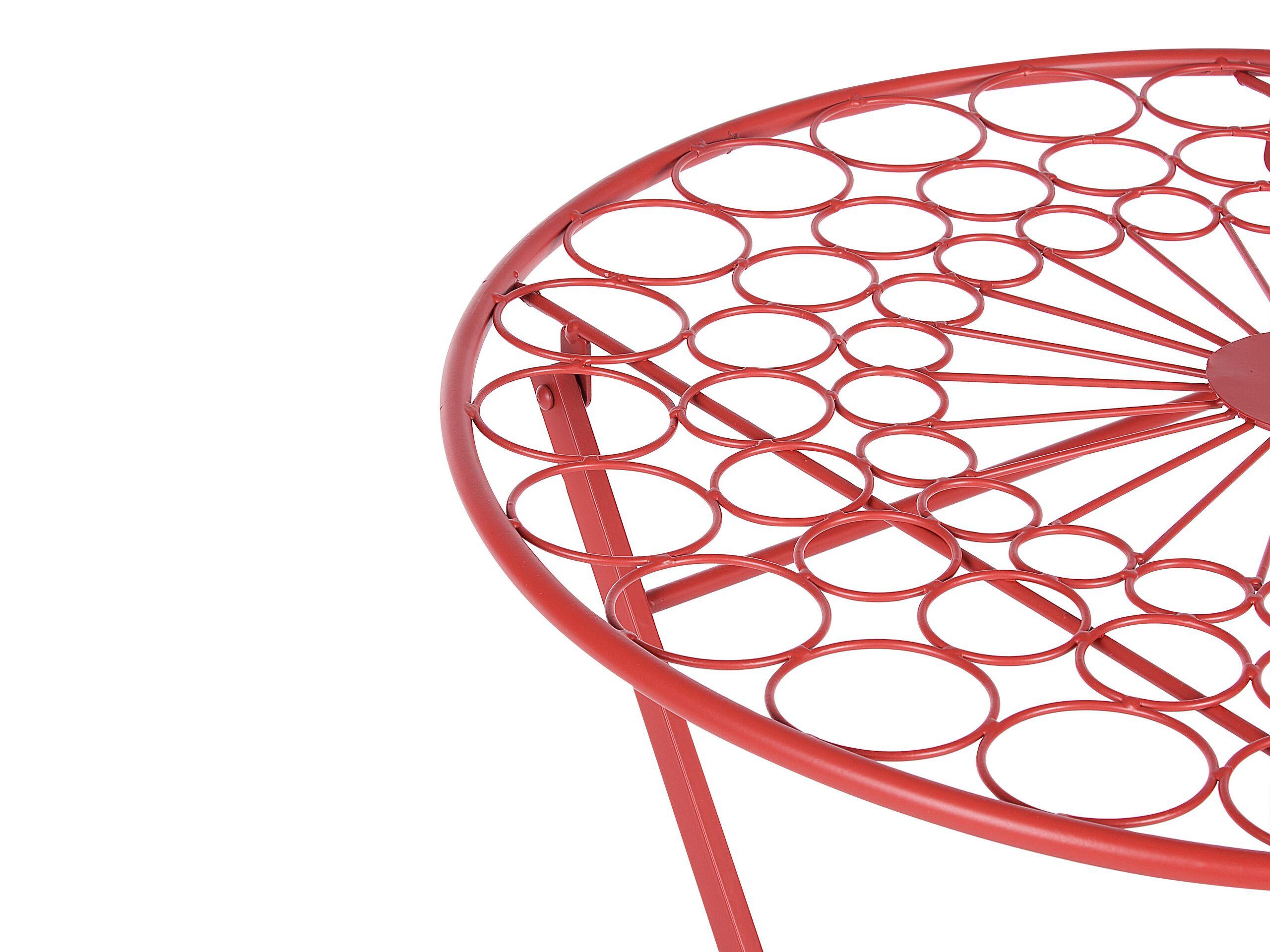 Beliani Outdoor Bistrotisch aus Eisen Retro SCARIO  