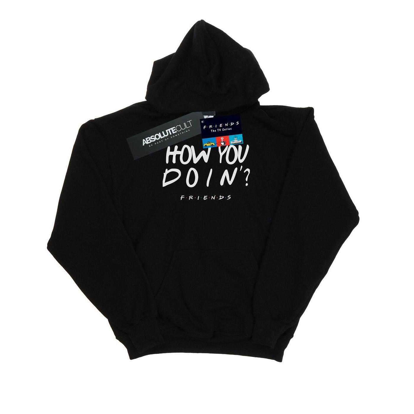 Image of How You Doin? Kapuzenpullover Herren Schwarz XL