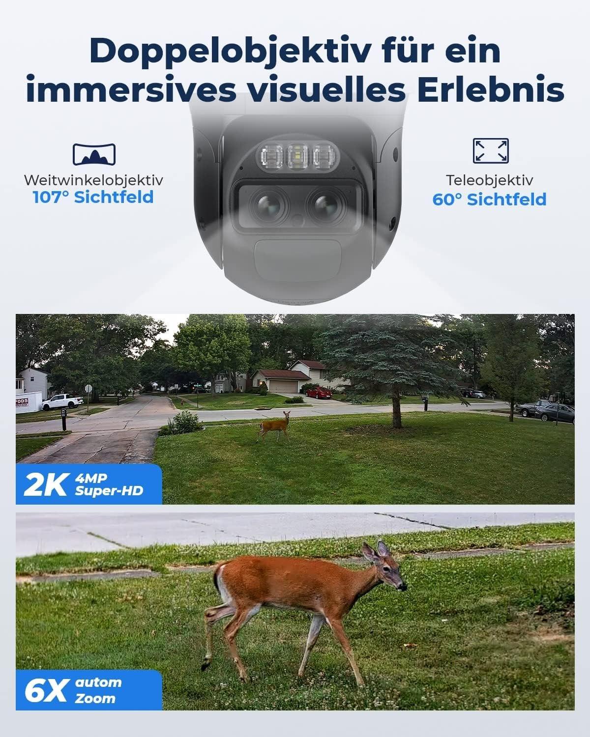 Reolink  Caméra Trackmix B770 4K Wifi 