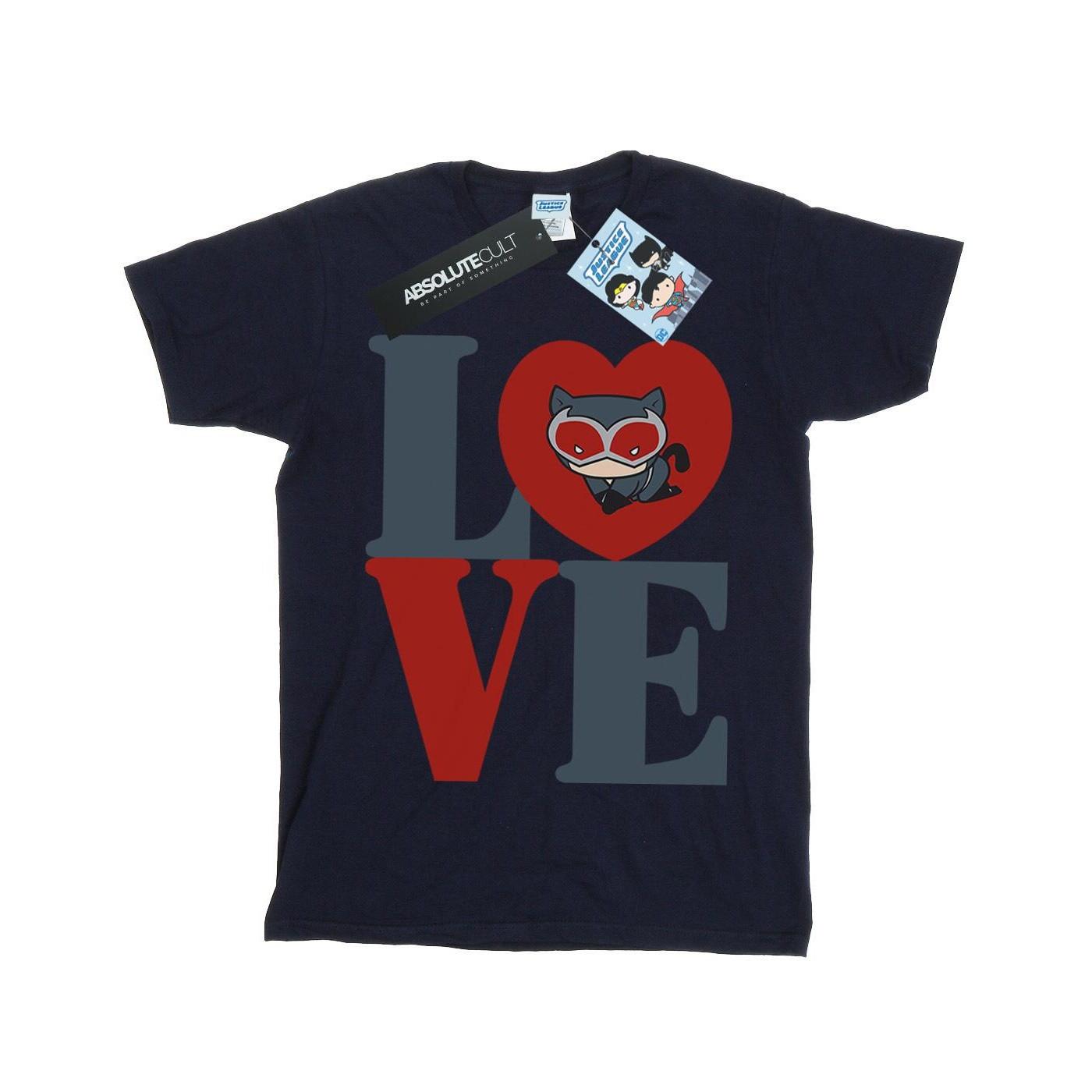 Image of Chibi Catwoman Love Tshirt Mädchen Marine 116