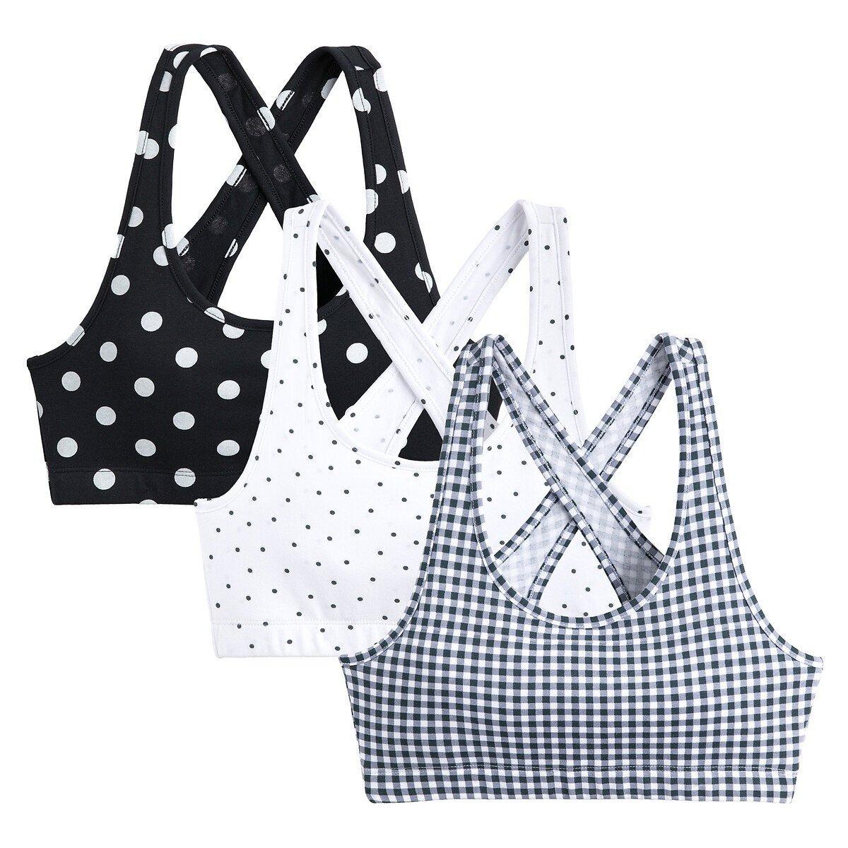 Image of 3er-pack Bustiers Unisex Schwarz 134/140