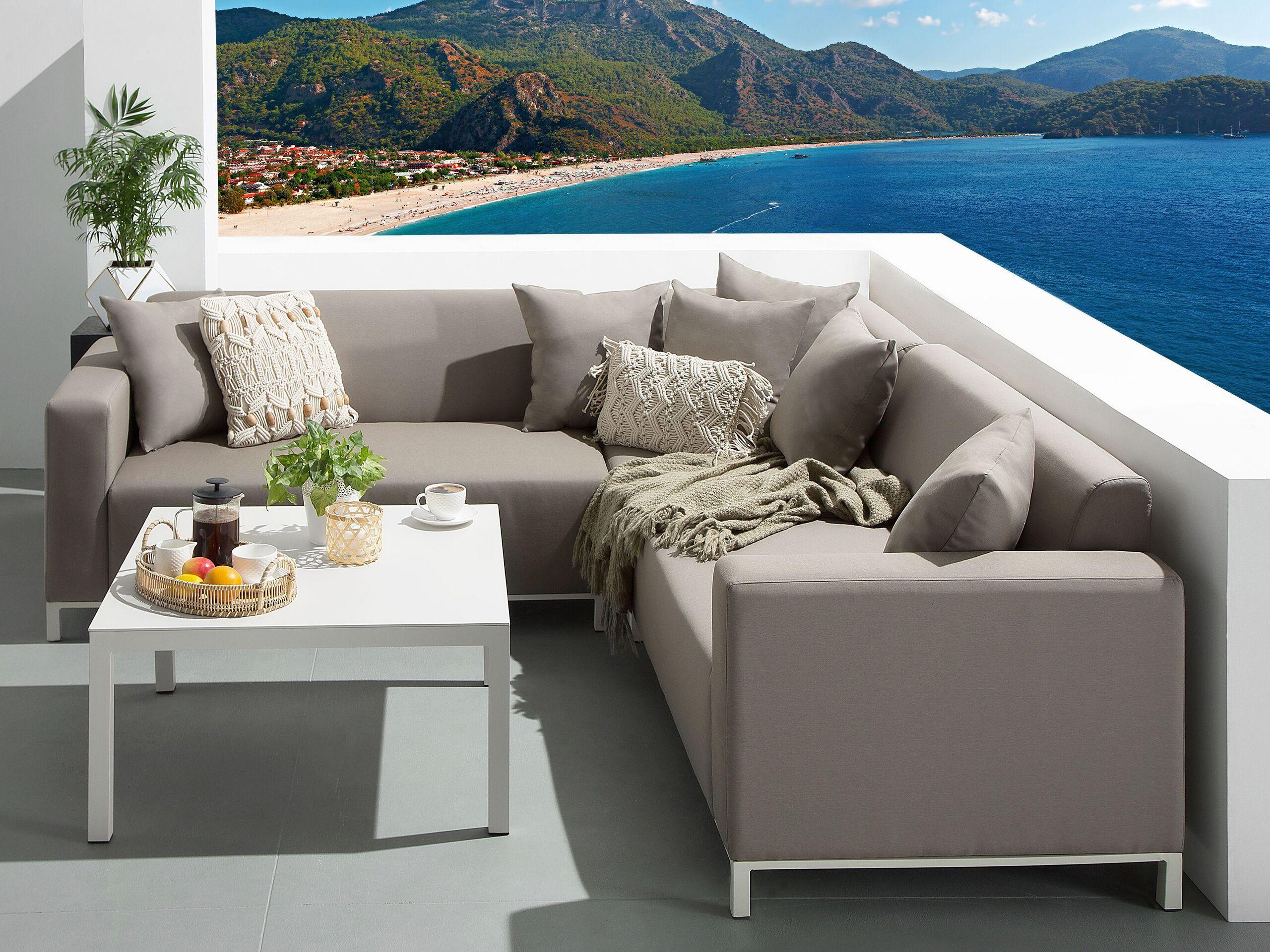 Beliani Ecksofa aus Polyester Modern BELIZE  