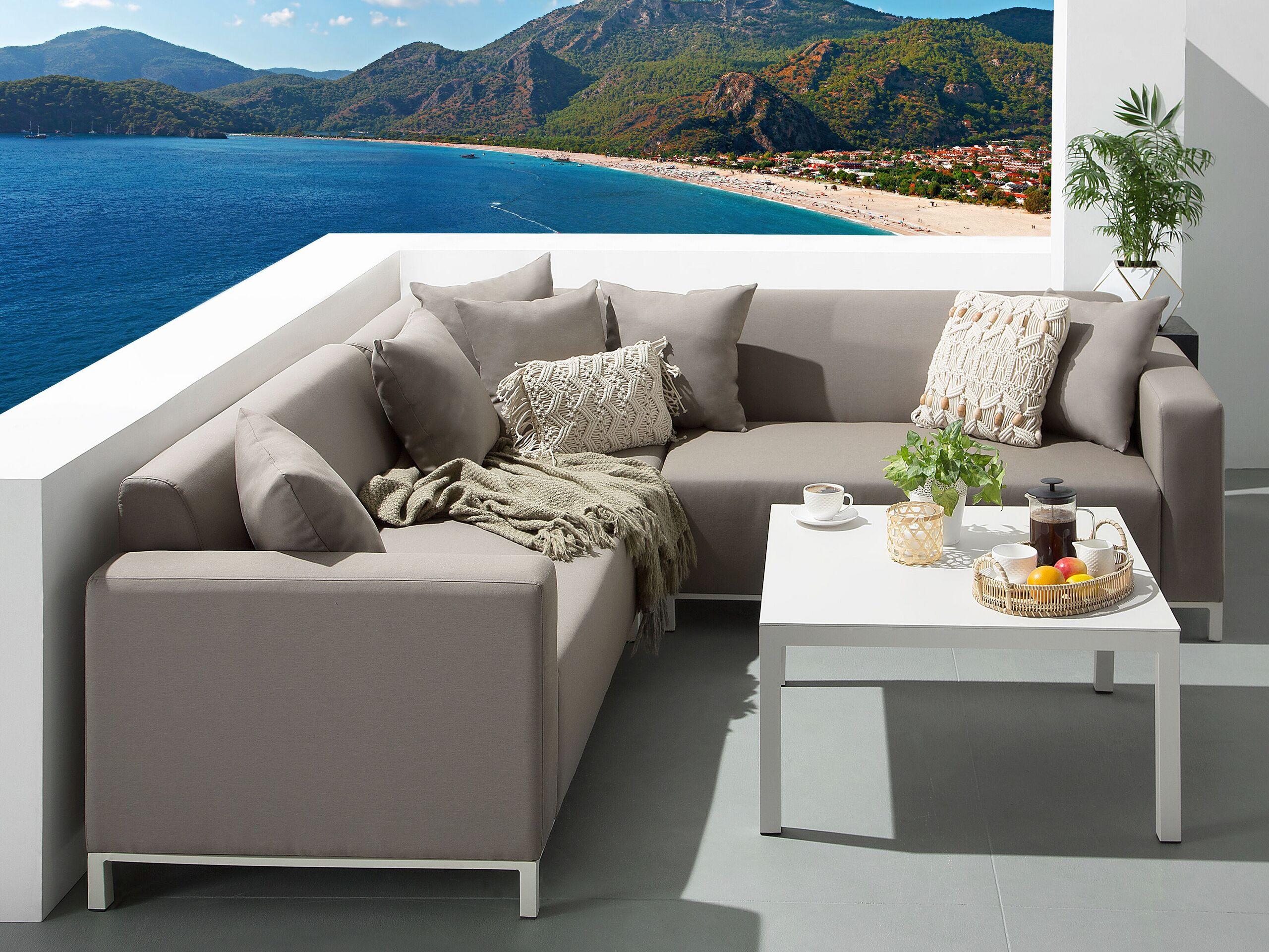 Beliani Ecksofa aus Polyester Modern BELIZE  