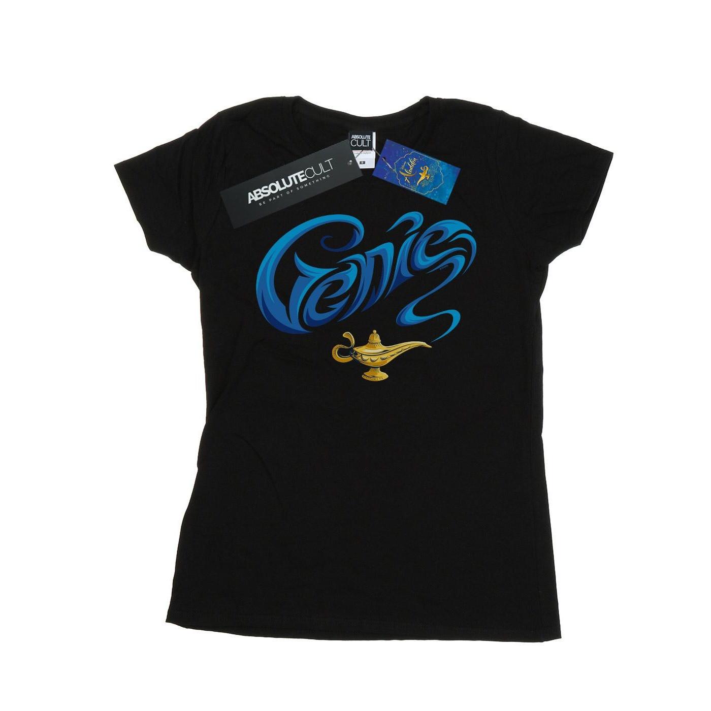 Image of Aladdin Movie Genie Lamp Tshirt Damen Schwarz XXL