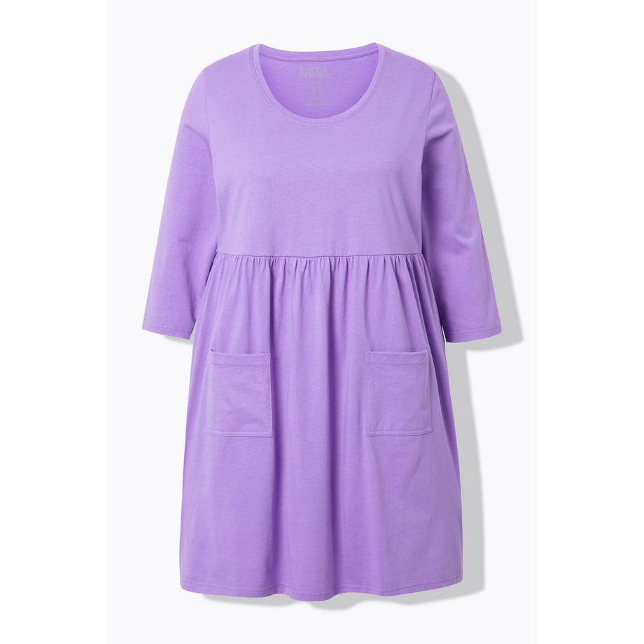 Ulla Popken A-Linie Rundhals 3/4-Arm Longshirt mit Taschen  