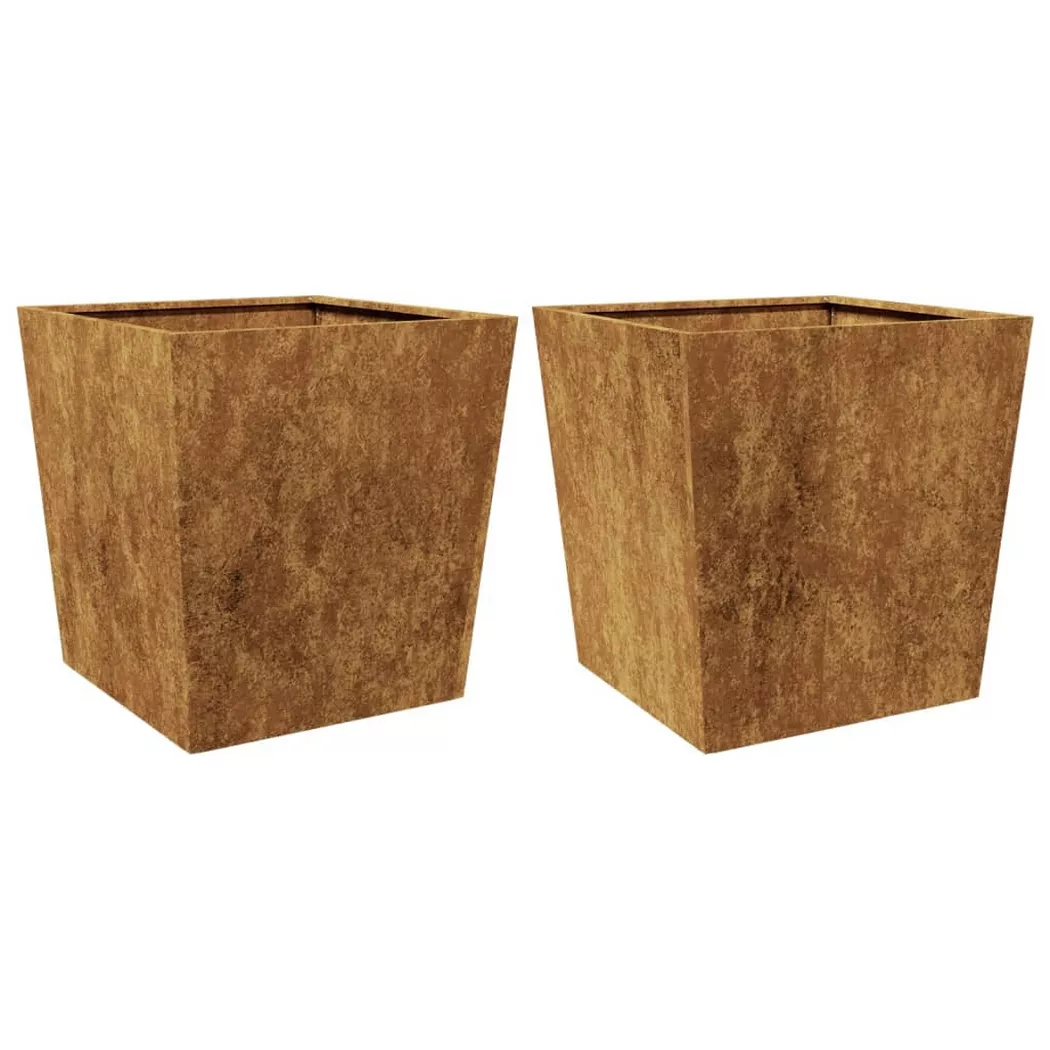 VidaXL - Jardinière acier, One Size, Brun