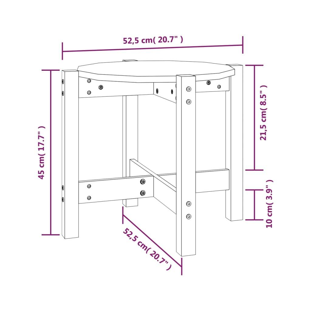 VidaXL tavolino da salotto Legno di pino  