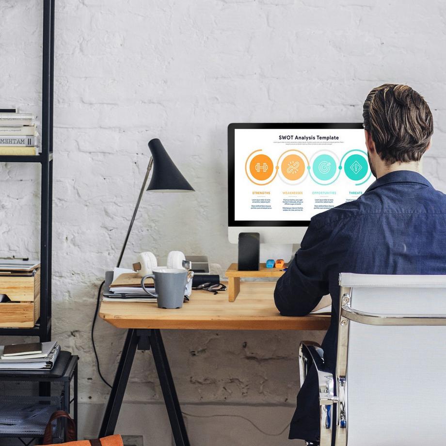 Northix  Monitorständer aus natürlichem Bambus 