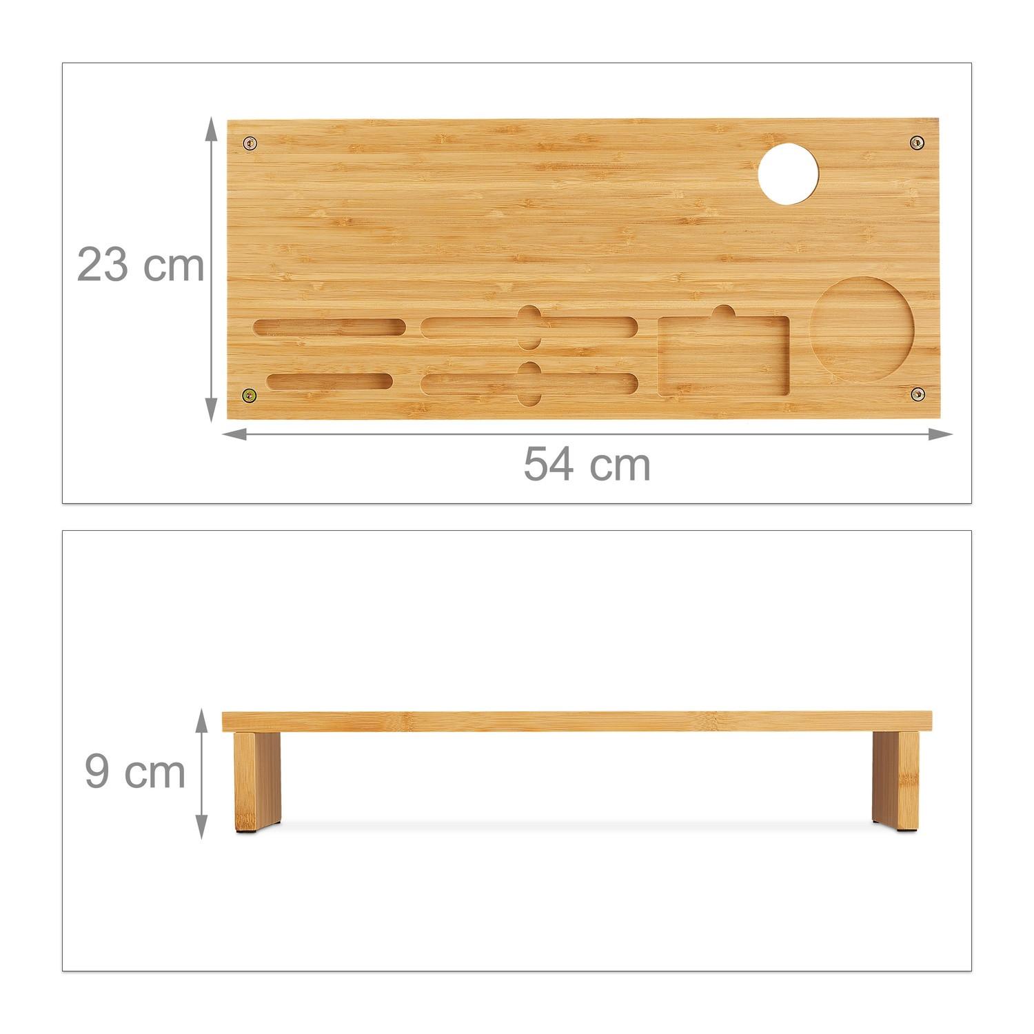 Northix  Monitorständer aus natürlichem Bambus 