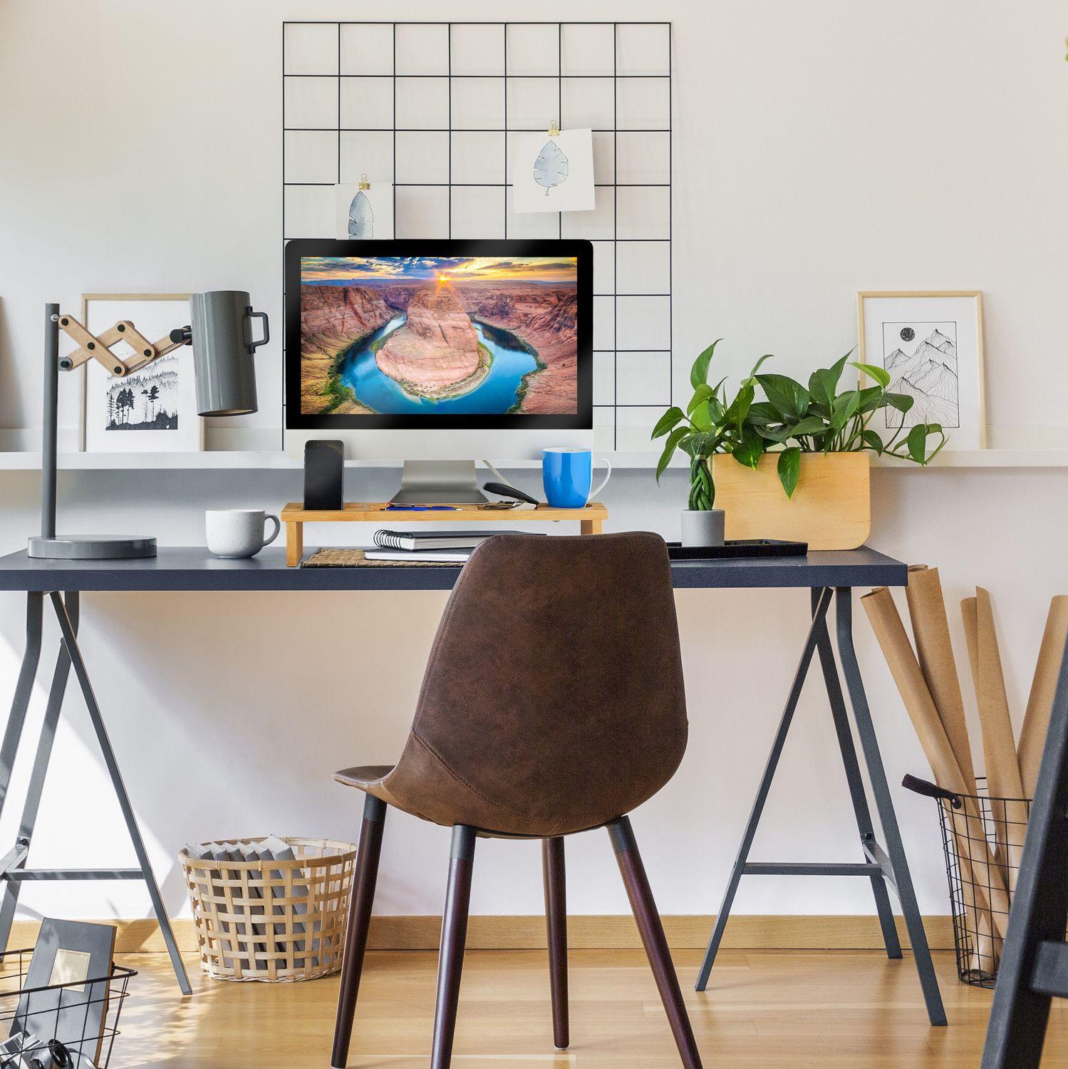 Northix  Monitorständer aus natürlichem Bambus 