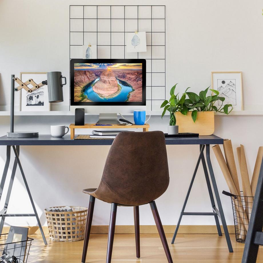 Northix  Monitorständer aus natürlichem Bambus 