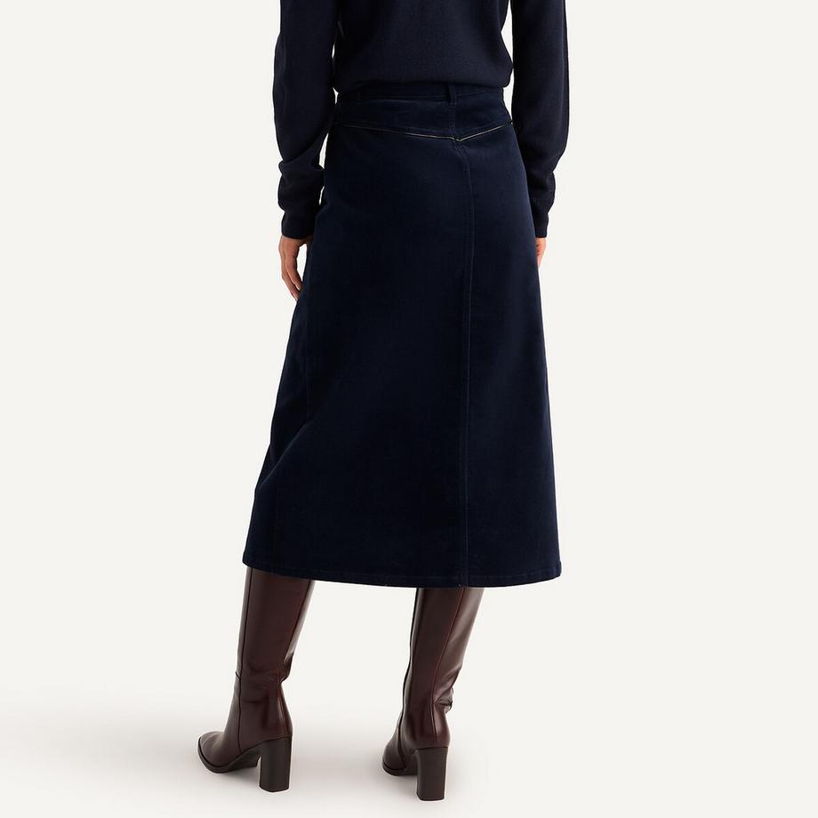 La Redoute Collections Gonna Svasata in Velluto  