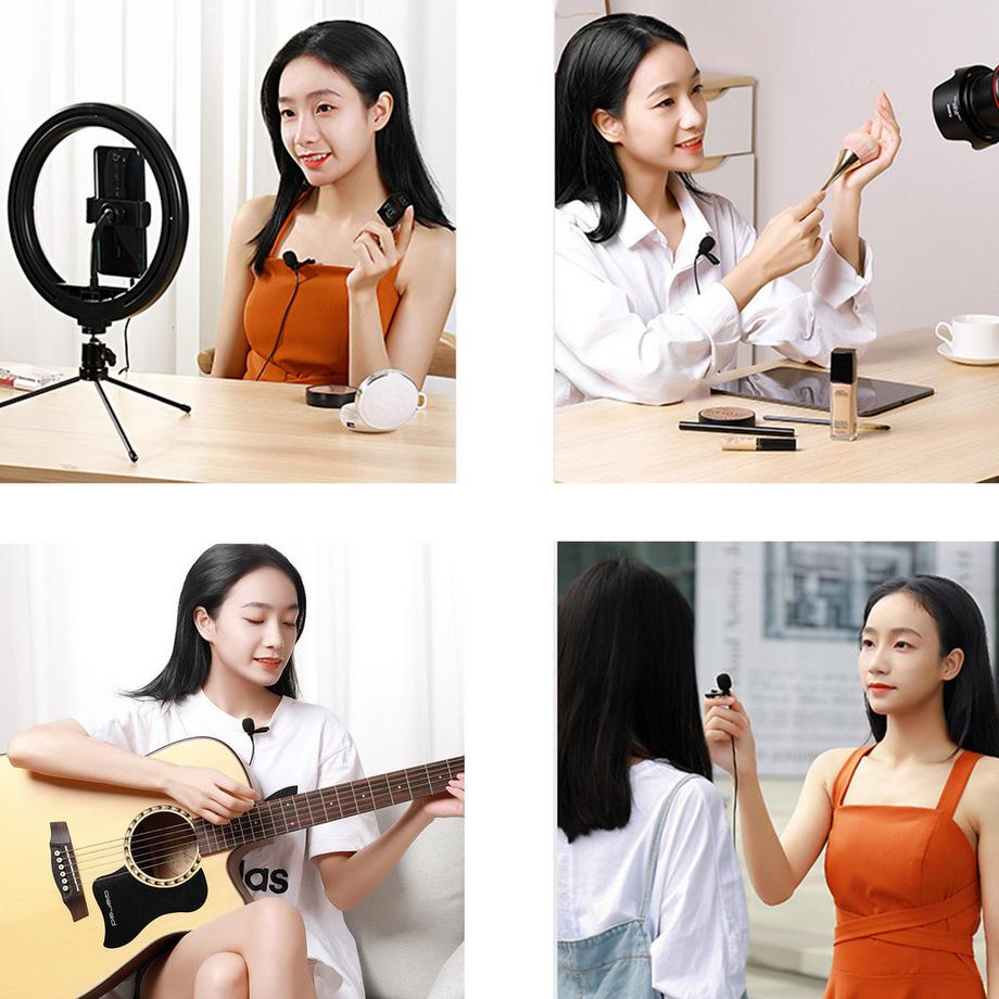 Avizar  3.5mm Krawattenmikrofon mit Clip Schwarz 