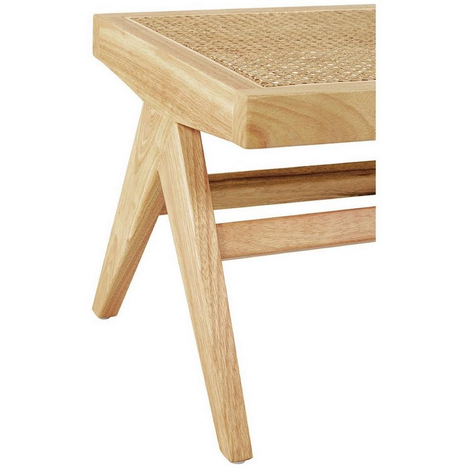 Blanc d'Ivoire Banc Mena bois clair velours vert patine 150  