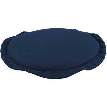 Coussin d&#039;assise de jardin rond bleu