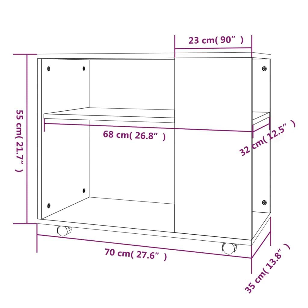 VidaXL tavolo laterale Legno multistrato  