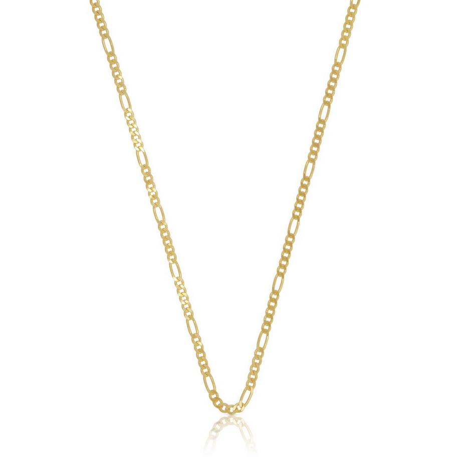 Collier figaro or jaune 585, 1.8mm, 42cm