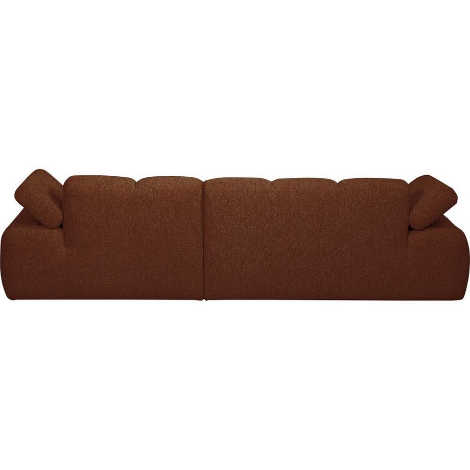mutoni Ecksofa Mojo rechts Bouclé rostbraun meliert 284x160  