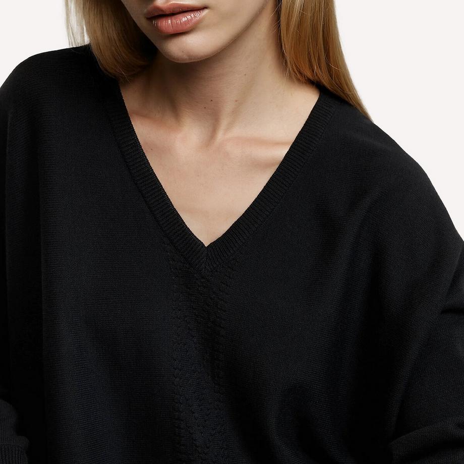 La Redoute Collections Feinstrick V-Ausschnitt Pullover  