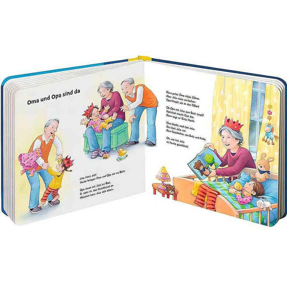 ministeps: Mein erstes großes Gutnacht-Buch: Vorlesebuch ab 12 Monaten, Babybuch, Pappbilderbuch Grimm, Sandra; Senner, Katja (Illustrationen) Gebundene Ausgabe 