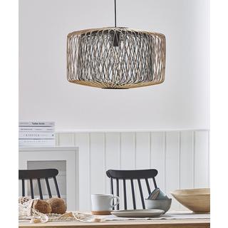 Beliani Lampe suspension en Bambou Boho JAVARI  