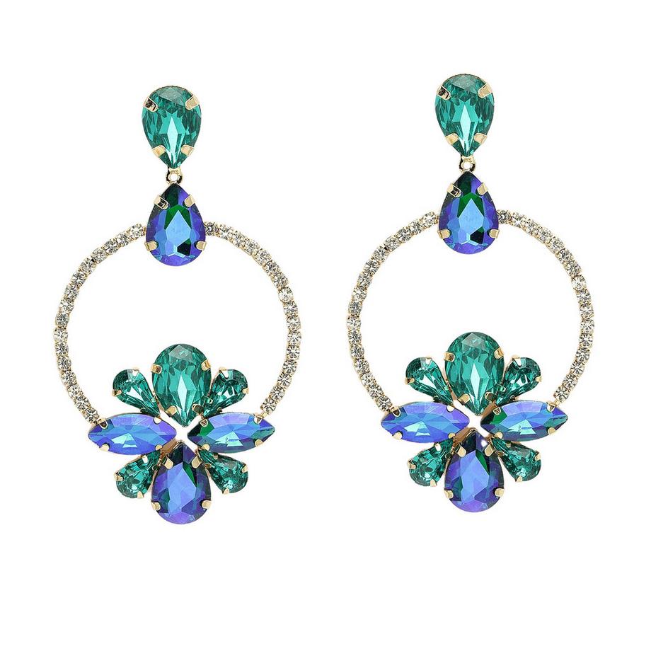 Diva Kollektion Zarte Florale Tropfenohrringe